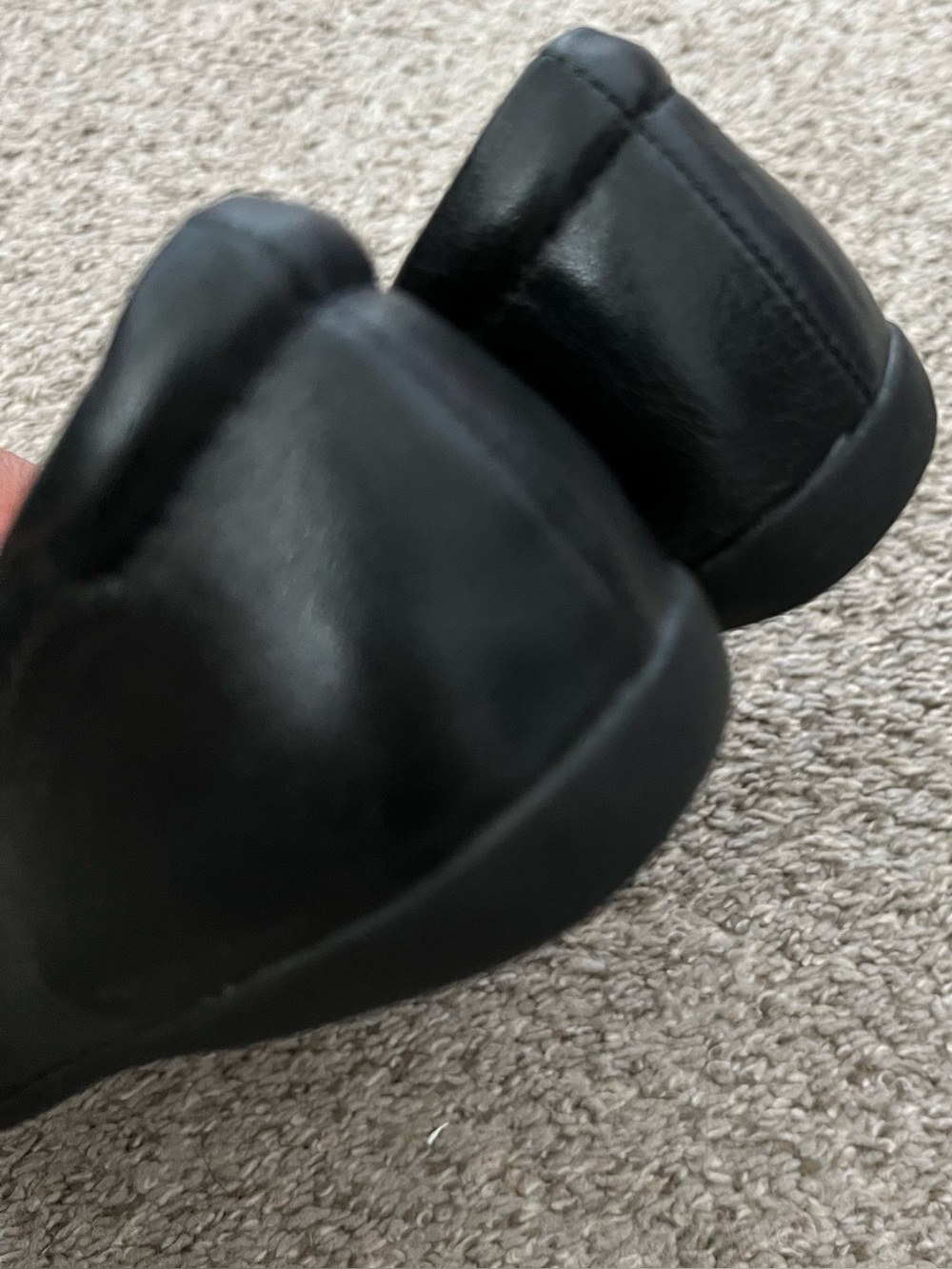 Naturalizer Vivienne Black Leather Rounded Toe Flats Size 6.5 - Picture 10 of 14